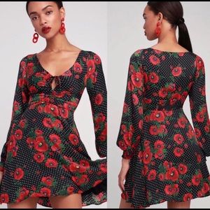 Free People Floral Mini Dress